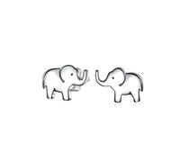 Zoo Animal Lover Good Luck Wise Elephant Stud Earrings For Women For Teen .925 Sterling Silver