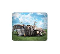 Zoo Animals Elephant Giraffes Mouse Mat Pad - Fun Animal Computer #14558