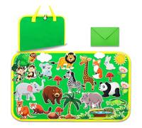 Zoo Animals Fuzzy Felt, Funny Animals Fuzzy Felt for 2 Year Olds Suitable Educational Centers Animal Themed Parties Preschools Petting Zoos Home Play Areas Museums