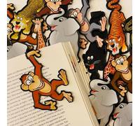 Zoo Assortment Bookmarks Clip it Over The Page - Fun Wacky Cool Animal Bulk Bookmarks, Reading Rewards, Library Reading Incentives, Classroom Prizes, Party Favors, Bookmarkers for Children - 10 Pack