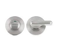 Zoo Bathroom Turn and Release - Satin Stainless Steel - Disabled Turn with Indicator
