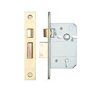 ZOO British Standard Five Lever Sash Lock - 64mm - Anti Tarnish Brass - Keyed to Differ
