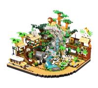 Zoo Desert Area Micro Mini Building Bricks,Creative Zoological Park Architecture Model Toys with Animals, Idea Present for Adults Teenagers Age of 14+, 4800 PCS