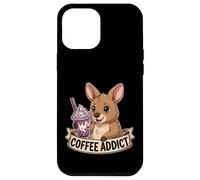 Zoo enthusiast Cute Baby Kangaroo Boba Tea Coffee Addict Case for iPhone 12 Pro Max