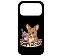 Zoo enthusiast Cute Baby Kangaroo Boba Tea Coffee Addict Case for iPhone 17 Pro Max