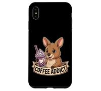 Zoo enthusiast Cute Baby Kangaroo Boba Tea Coffee Addict Case for iPhone XS Max
