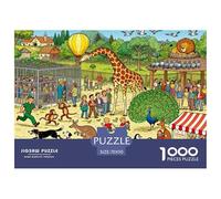 Zoo Escape Wooden Jigsaw Puzzle Waterproof 1000 Piece Puzzles for Adults Impossible Educational Games