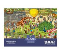 Zoo Escape Wooden Jigsaw Puzzle Waterproof 1000 Piece Puzzles for Adults Impossible Home Decoration