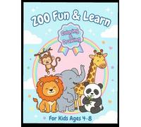Zoo Fun & Learn: Big Bold Easy Coloring Book for Kids Ages 4-8: Big Bold Easy | 50 Simple Pages for Coloring, Ages 4-8