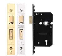 Zoo Hardware 5 Lever Mortice Door Fire Rated Sash Lock (Keyed Alike/Differ) 2 ½" (64mm) Keyed Alike Stainless Steel