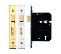 Zoo Hardware 5 Lever Mortice Door Fire Rated Sash Lock (Keyed Alike/Differ) 3" (76mm) Keyed To Differ Stainless Steel