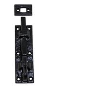 Zoo Hardware Curly Tail Door Bolt 4” (102mm) in Black Antique Supplied by Euroart