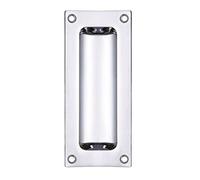 Zoo Hardware FB90 Rectangular Recessed Flush Door Pull Handle 102 x 45mm (Polished Chrome)