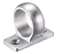 Zoo Hardware Quality Solid Sash Window Eye Ring Pull Lift + Screws (Satin Chrome)