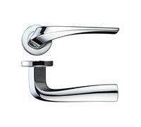 Zoo Hardware Rosso Maniglie Aries Lever On 50MM Rose Door Handle Polished Chrome - RM060CP