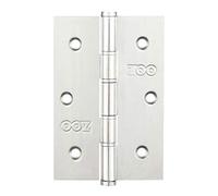 Zoo Hardware Slim Knuckle Ball Bearing Hinge - 76mm x 52mm - Polished Stainless Steel