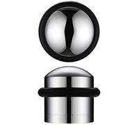 Zoo Hardware Solid Domed Top Floor Mounted Concealed Fix Door Stop 31mm Diameter ZAB86 (Florentine Bronze) (2, Polished Chrome)