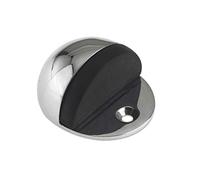 Zoo Hardware ZAB06BCP Oval Door Stop - Polished Chrome - Floor Mounted - 50mm Diameter - Face Fix