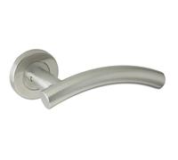 Zoo Hardware ZCS2120SS 19mm Arched T-Bar Lever - Push on Rose by Zoo Hardware