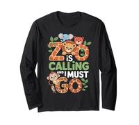 Zoo Is Calling I Must Go Zoo Trip Zoo Keeper Wildlife Zoo Long Sleeve T-Shirt
