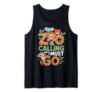 Zoo Is Calling I Must Go Zoo Trip Zoo Keeper Wildlife Zoo Tank Top
