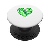 Zoo Keeper Job Tools Shamrocks Cute Heart St. Patrick's Day PopSockets Adhesive PopGrip
