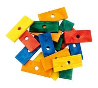Zoo-Max Coloured Wood Slices - Parrot Toy Part - Pack of 17