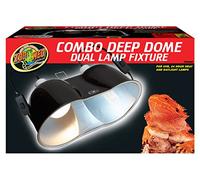 Zoo Med Combo Deep Dome Dual Lamp Fixture