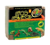 Zoo Med Eco Earth - Natural Substrate in Coconut Fiber for terrariums and reptiles, for Amphibians, reptiles and Insects, compostable and recyclable (Pack of 3)