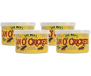 Zoo Med Laboratories 4 Pack Can O Crickets Pet Food, 1.2 Ounces Per Can