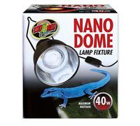 Zoo Med Nano Dome Lamp Fixture 40W Compact for Small Pet Reptiles Terrariums