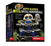 Zoo Med Repti Rapids LED Skull Waterfall Natural Rock Reptiles Terrariums Medium