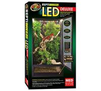 Zoo Med ReptiBreeze LED Deluxe Open Air Aluminum Screen Habitat, Medium 16 L x 16 W x 30 H