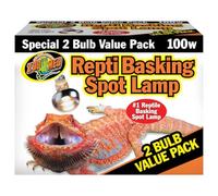 Zoo Med SL-250 Repti Basking Spot, 100 Watt, 2 Pieces