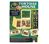 Zoo Med Tortoise House with Enclosed Sleeping Area - Lockable Fir Wooden Housing