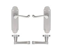 Zoo Project Oxford Lever Latch Door Handle Polished Chrome Pair