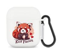 Zoo Red Panda Lover Bluetooth Headset Cover Earbuds Case TPU Headphone Protective Compatible with Airpods 1/2 White-Color