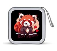 Zoo Red Panda Lover CD Case Portable DVD Storage Small CD Holder Organizer for Home Travel