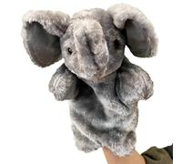 Zoo Theme Toy - Elephant Hand Puppet, Cartoon Plush Figure | Childrens Performance Accessory For Drama Pretend Games, Soft Stuffed Character Supporting Creative Expression, Ideal Surprise Present