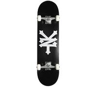 Zoo Unisex - Adult York Crackerjack Skateboard, Black/White, 8 Inches