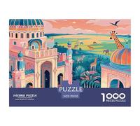 Zoo Wooden Jigsaw Puzzle Waterproof 1000 Piece Puzzles for Adults Gifts Challenging And Brainteasing Educational Games
