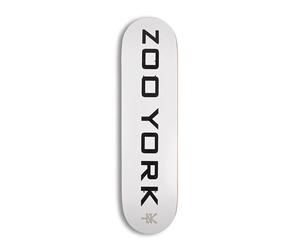 Zoo York OG 95 Logo Block 8" Skateboard Deck - White/Black/Grey