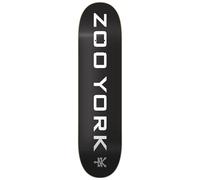 Zoo York OG 95 Logo Block Skateboard Deck Black White Grey 7.75"