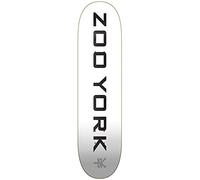 Zoo York OG 95 Logo Block White/Black/Grey Pro Skateboard Deck - 7.75"