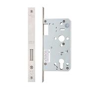 Zoo ZDL0060 Mortice DIN Euro Dead Lock 60mm Backset Satin Stainless Steel