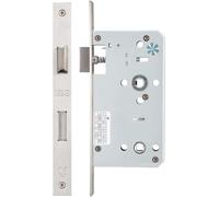 Zoo ZDL7860 Mortice DIN Bathroom Latch & Deadbolt Lock 60mm Backset Satin Stainless Steel