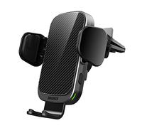 ZOOAUX 15W Wireless Car Charger, Qi Fast Charging Car Wireless Charger Automatic Sensor Phone Holder Vent Mount Compatible for Samsung S20/S10/S9,iPhone 13/13 Pro/13 mini/12/11/XR/8,Mate 20 Pro (Grey)