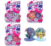 Zoobles, Opposite Obsessed 2-Pack Transforming Collectible Figures and Happitat Accessories (Style May Vary), Kids Toys for Girls Aged 5 and above