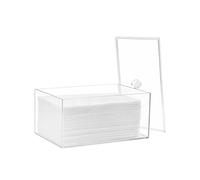 zoocatia Farmhouse Laundry Dryer Sheet Holder Clear Detergent Pods Container Dryer Balls Dispenser with Lid, Organization and Storage Box for Laundry Room, Bedroom, Desk