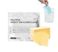zoocco 100 PCS Multiple Effect The Floor Clean Tablets for Everyday Mopping, Easy Floor Care for Busy Homes, Leaves Floors Fresh and Bright (Yellow)